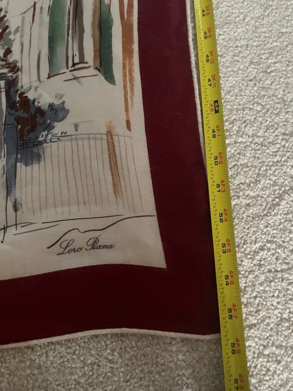 Loro Piana Ivory September Val D'orcia Cashmere & Silk Scarf